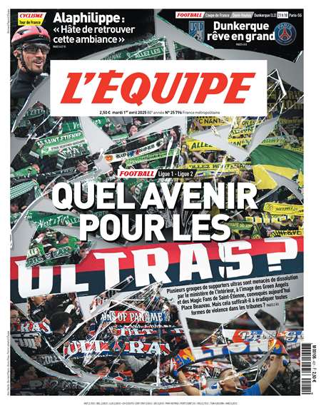 MAGAZINE L'EQUIPE - EDITION DU LUNDI AU SAMEDI