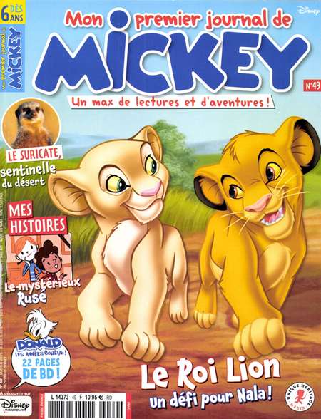 MON PREMIER JOURNAL DE MICKEY